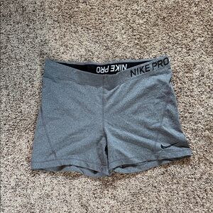 Nike Pro Women's Charcoal Gray Training Shorts